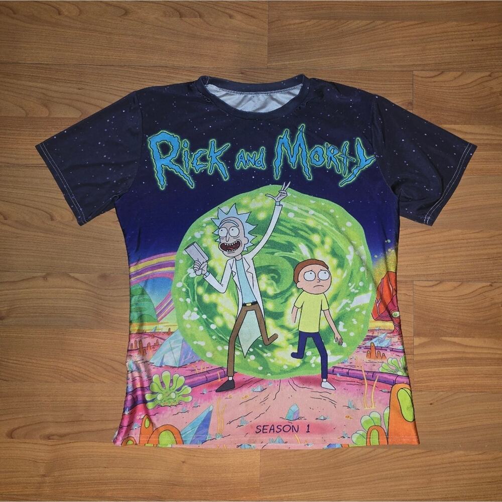 Rick and Morty Men's Short Sleeve T-Shirt - Multicolor - Picture 6 of 7